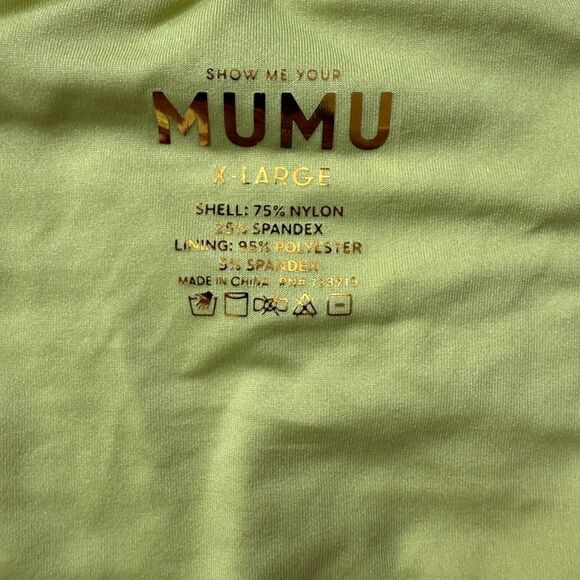 Green Floral Bikini Bottoms Show Me Your Mumu XL NWOT - Picture 5 of 6